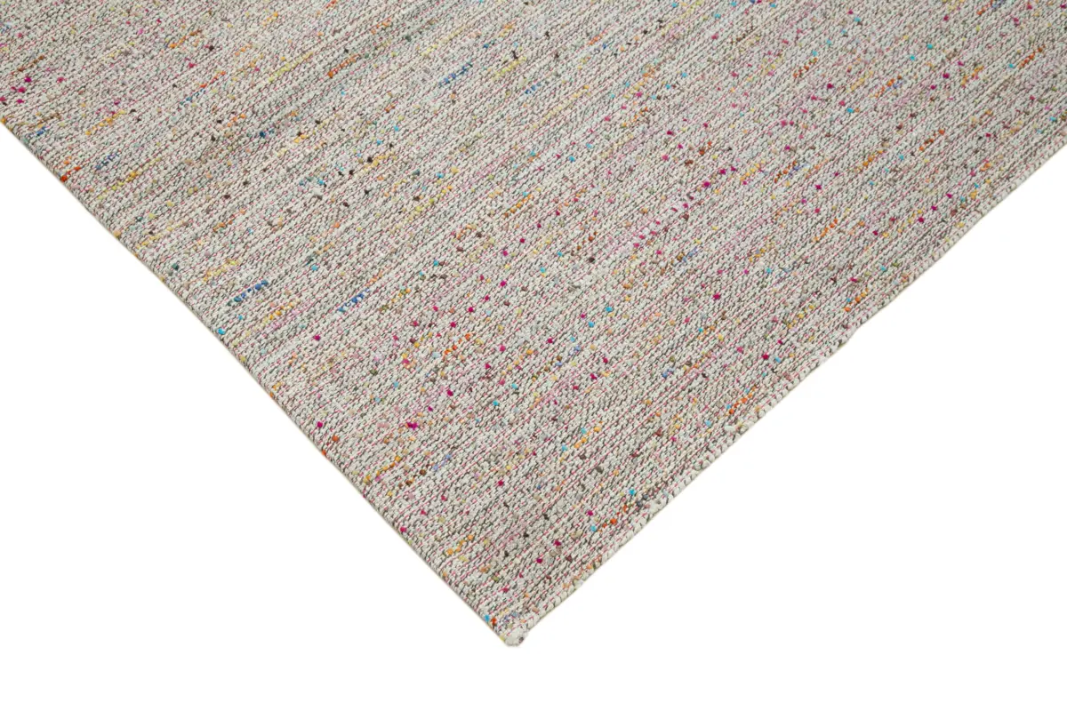 Flatweave Modern Multi Pamuk Üstü Yün El Dokuma Kilim-312x400 - Görsel 4
