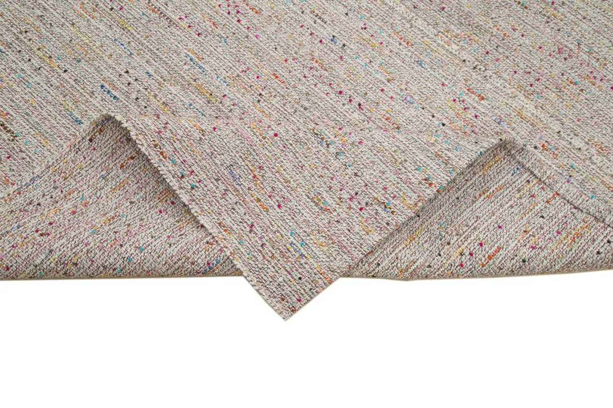 Flatweave Modern Multi Pamuk Üstü Yün El Dokuma Kilim-312x400 - Görsel 6