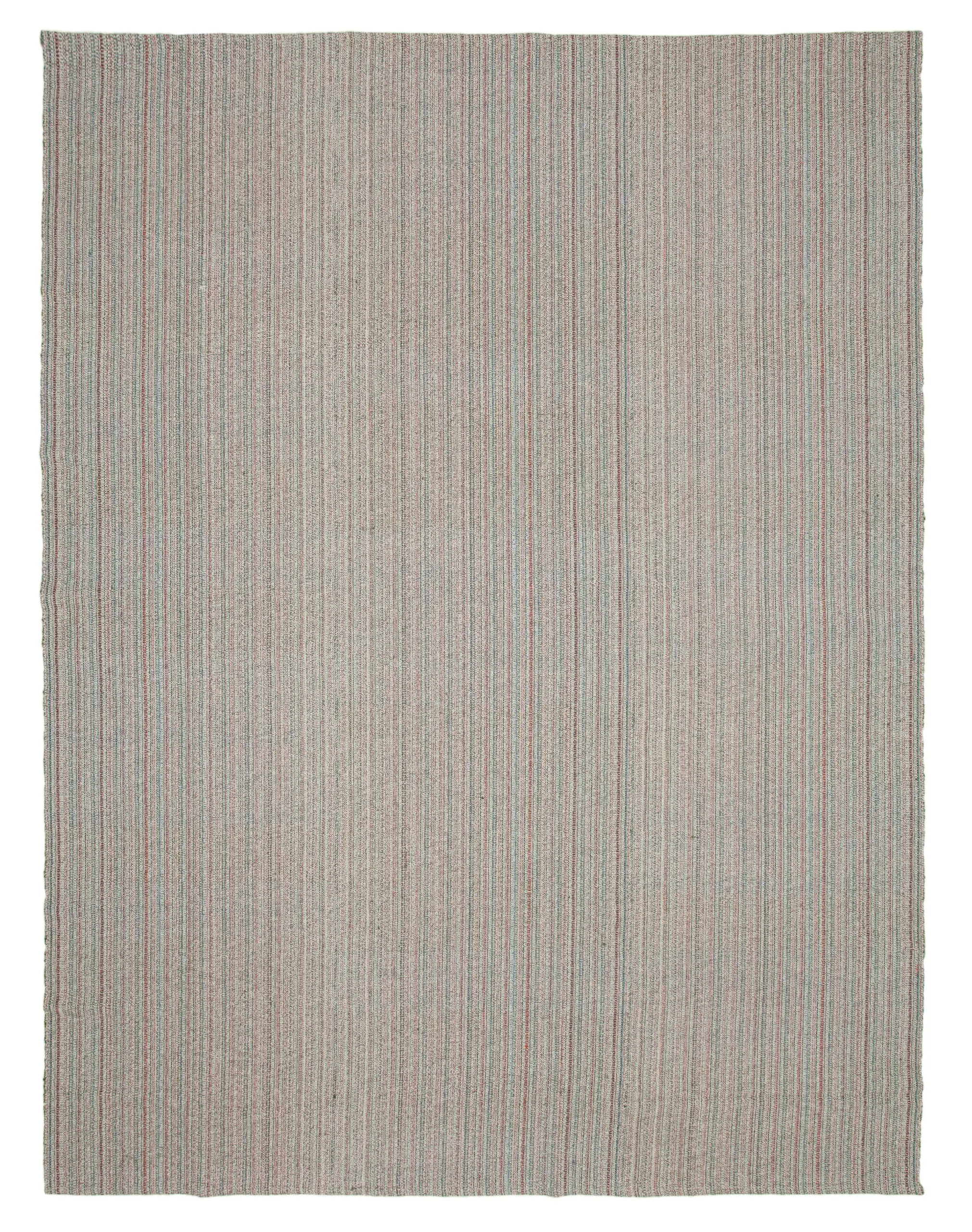 Flatweave Modern Multi Pamuk Üstü Yün El Dokuma Kilim-310x410 - Görsel 1