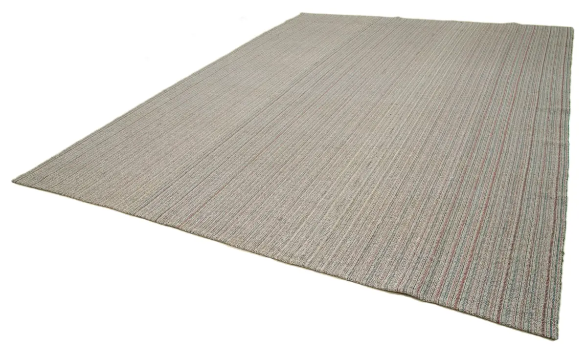 Flatweave Modern Multi Pamuk Üstü Yün El Dokuma Kilim-310x410 - Görsel 3