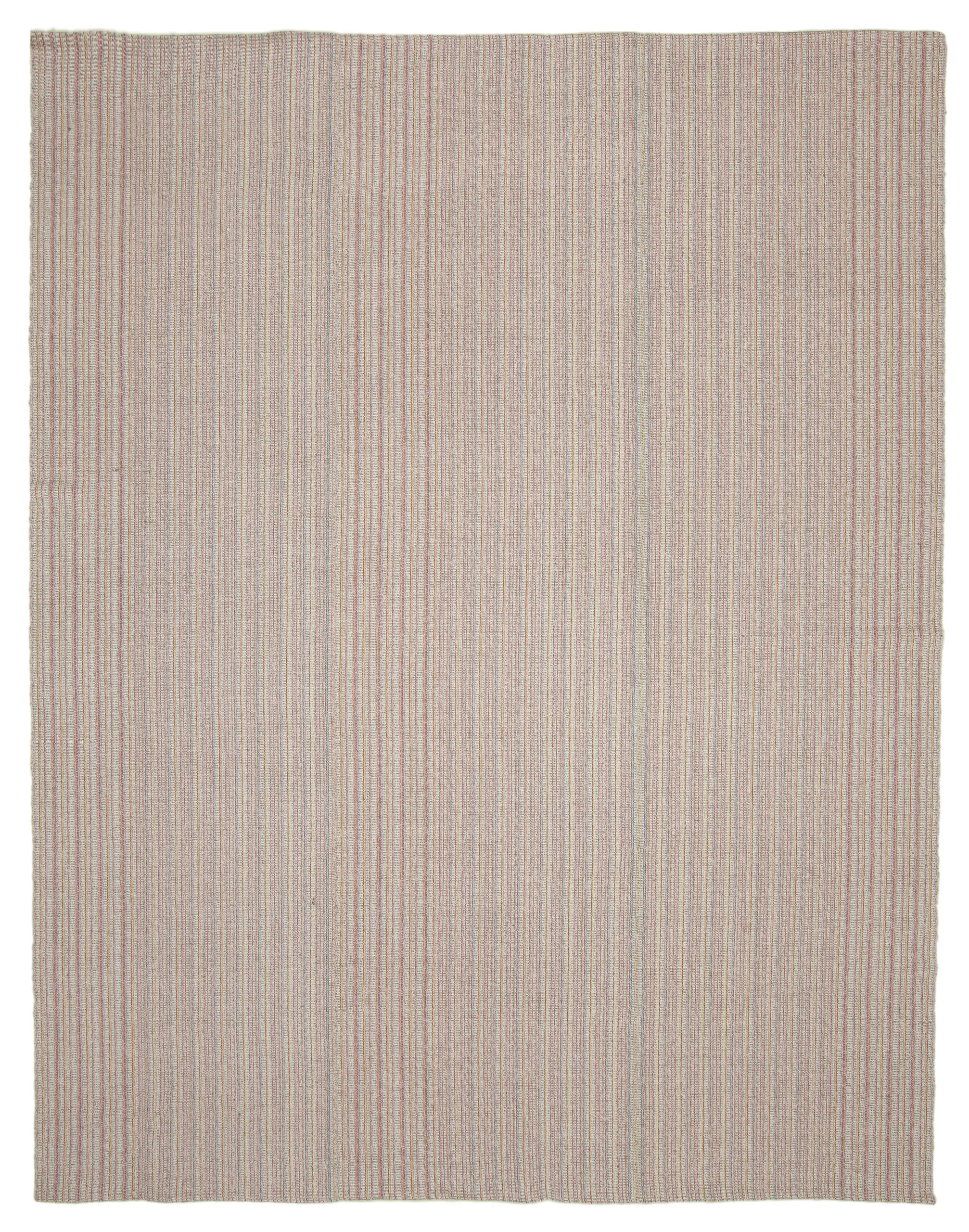 Flatweave Modern Multi Pamuk Üstü Yün El Dokuma Kilim-317x411 - Görsel 1
