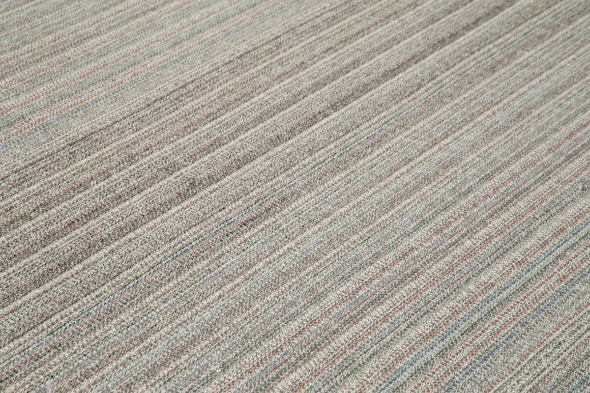 Flatweave Modern Gri Pamuk Üstü Yün El Dokuma Kilim-300x416 - Görsel 5