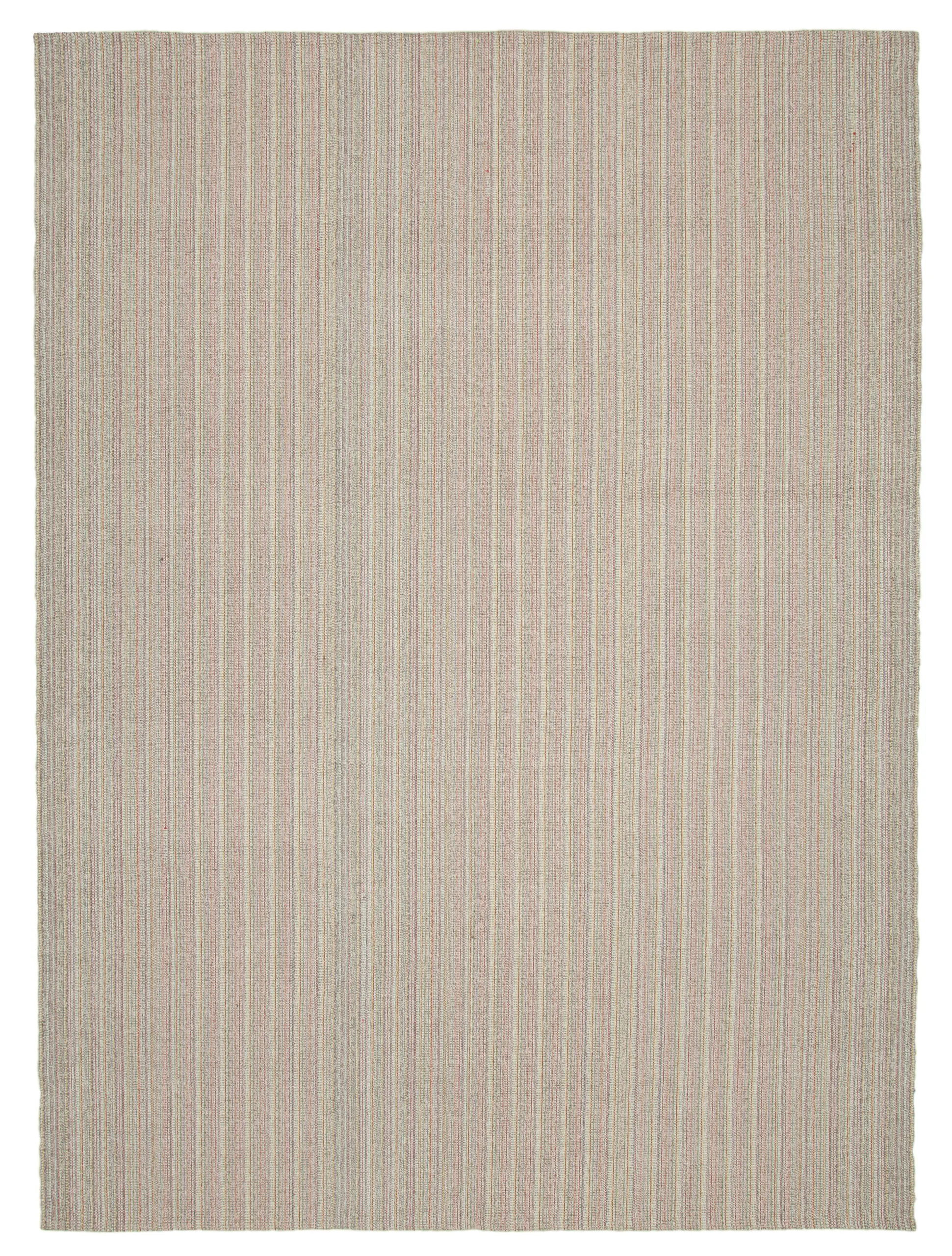 Flatweave Modern Multi Pamuk Üstü Yün El Dokuma Kilim-285x390 - Görsel 1