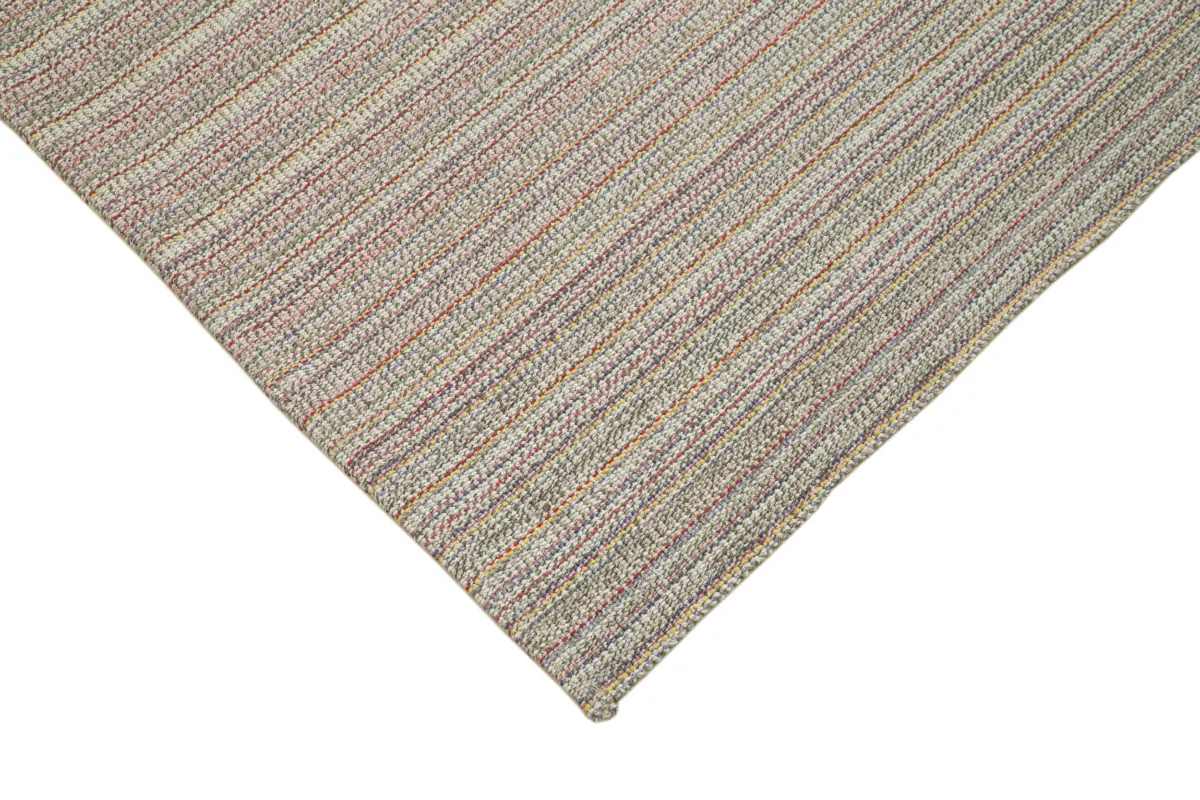 Flatweave Modern Multi Pamuk Üstü Yün El Dokuma Kilim-285x390 - Görsel 4