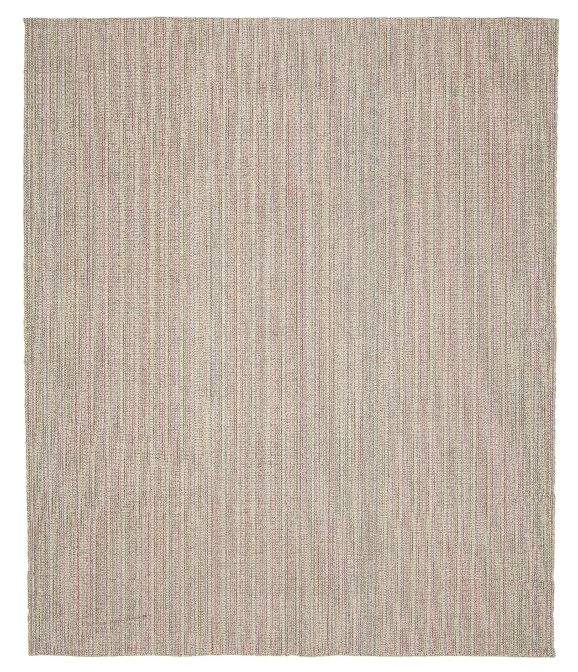Flatweave Modern Multi Pamuk Üstü Yün El Dokuma Kilim-285x347 - Görsel 1