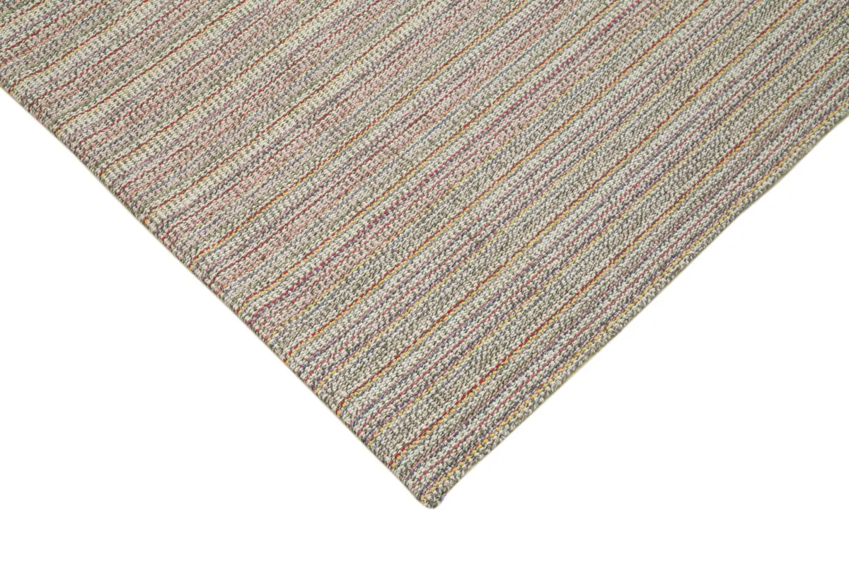 Flatweave Modern Multi Pamuk Üstü Yün El Dokuma Kilim-285x347 - Görsel 4