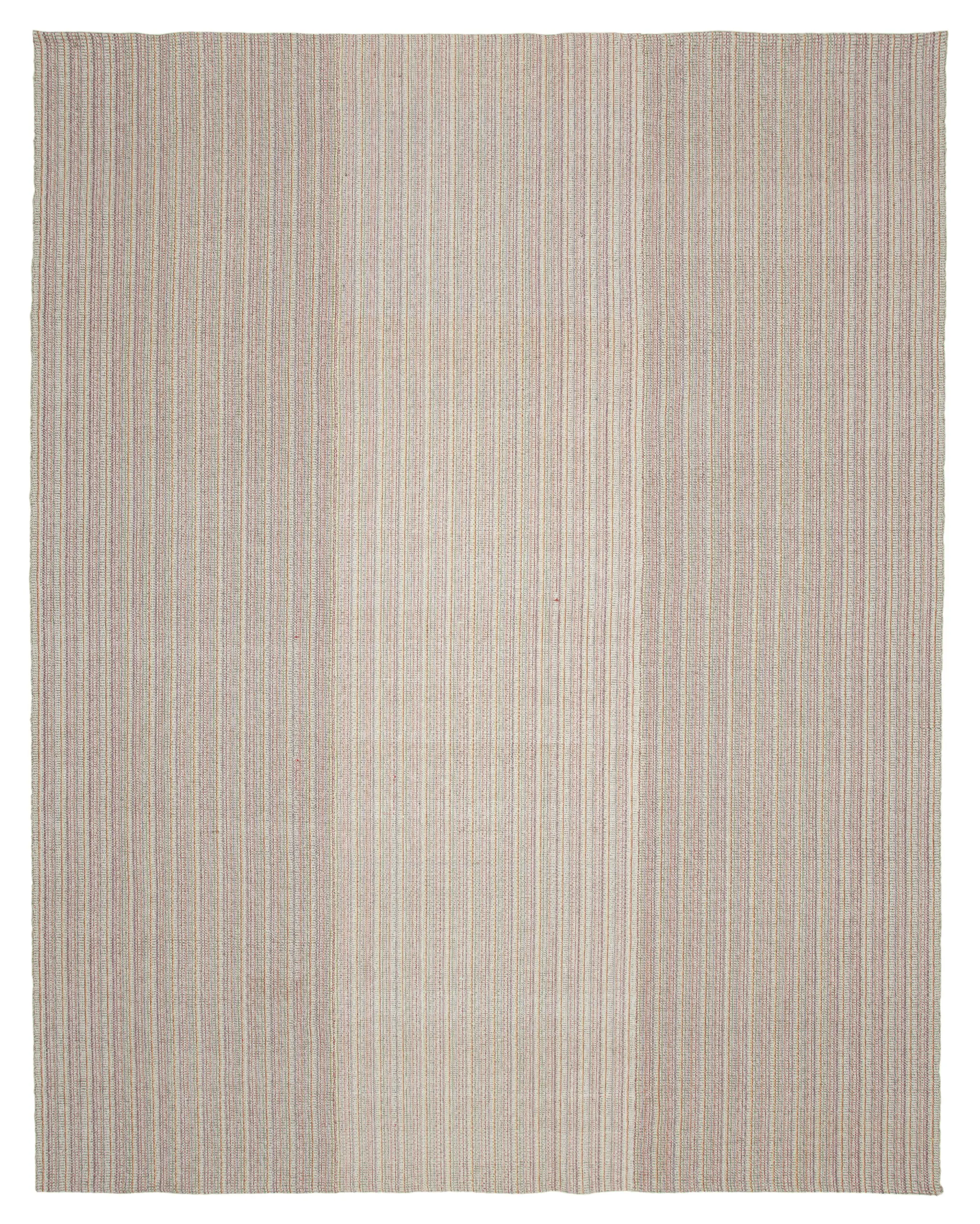 Flatweave Modern Multi Pamuk Üstü Yün El Dokuma Kilim-318x405 - Görsel 1