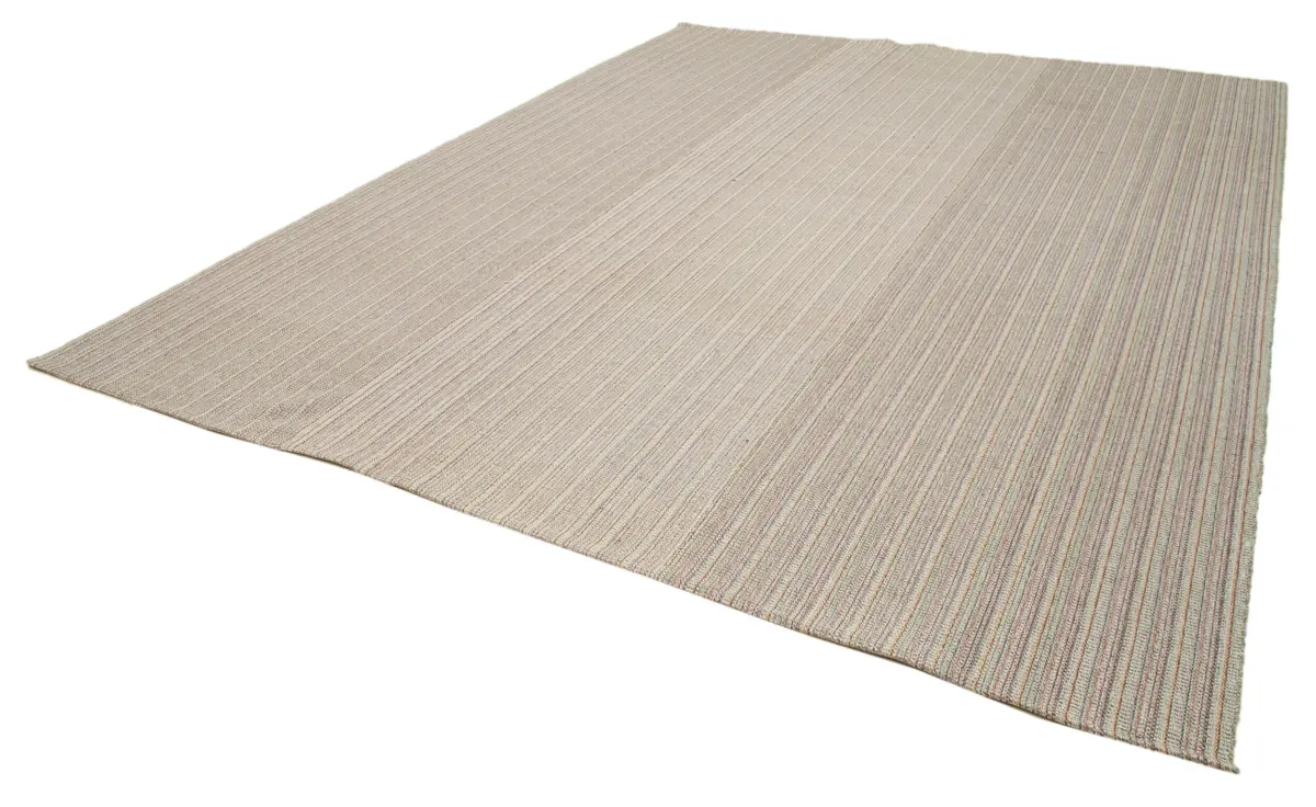 Flatweave Modern Multi Pamuk Üstü Yün El Dokuma Kilim-318x405 - Görsel 3
