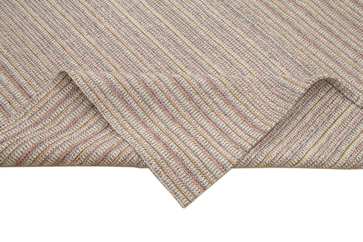 Flatweave Modern Multi Pamuk Üstü Yün El Dokuma Kilim-316x456 - Görsel 6
