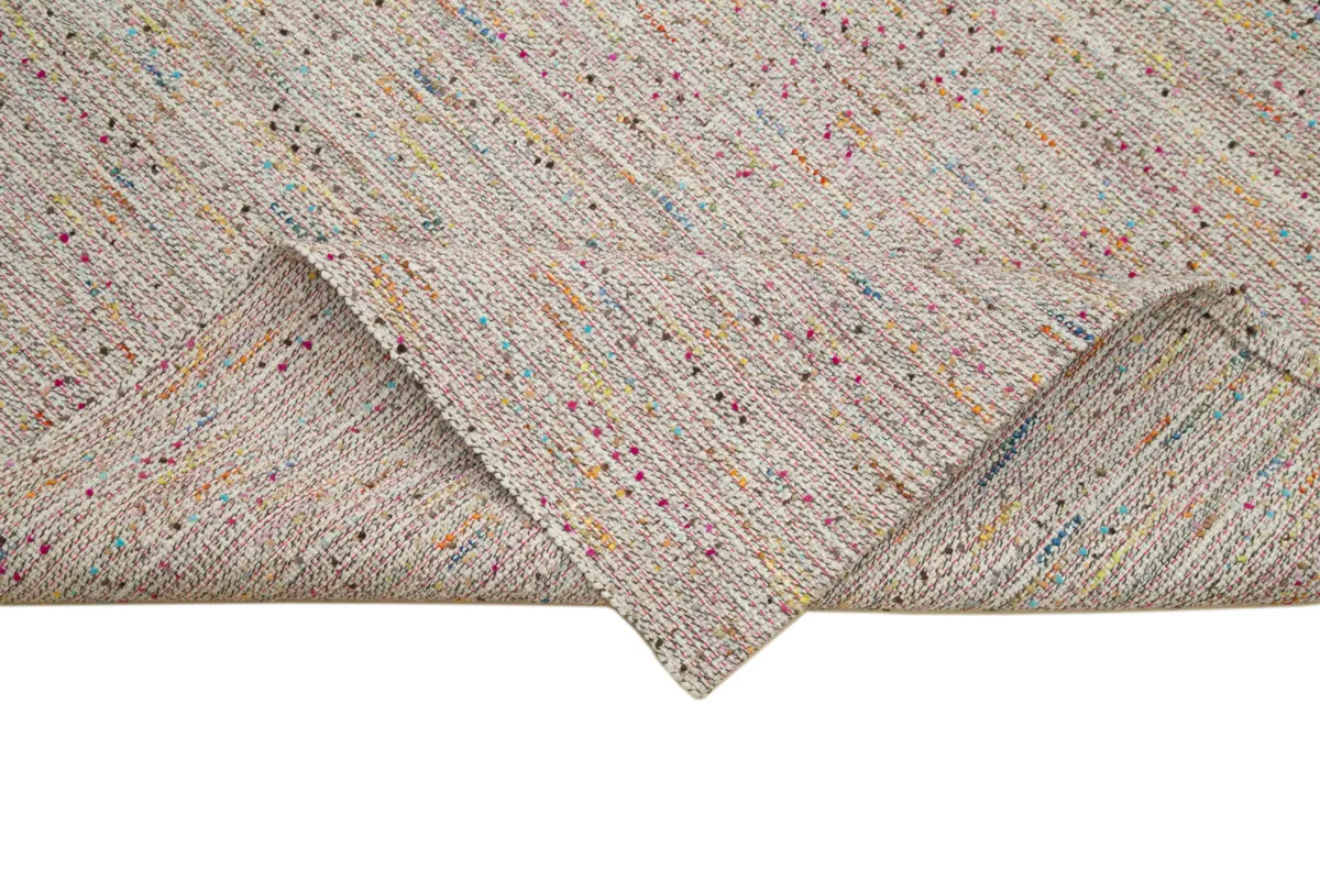 Flatweave Modern Multi Pamuk Üstü Yün El Dokuma Kilim-312x383 - Görsel 6