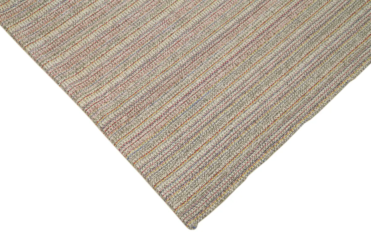 Flatweave Modern Multi Pamuk Üstü Yün El Dokuma Kilim-286x378 - Görsel 4