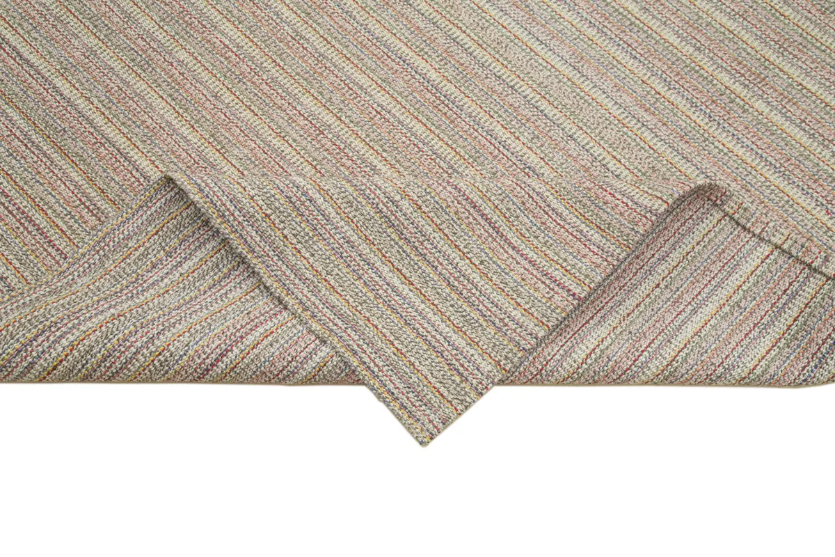 Flatweave Modern Multi Pamuk Üstü Yün El Dokuma Kilim-286x378 - Görsel 6