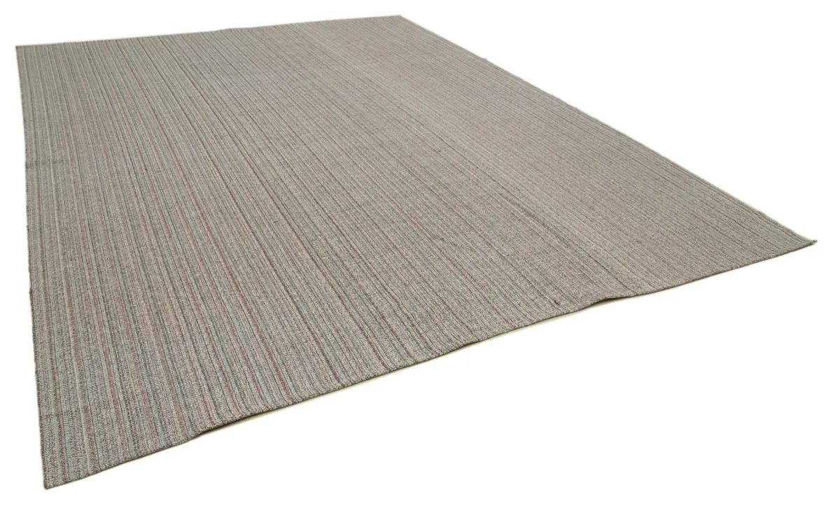 Flatweave Modern Multi Pamuk Üstü Yün El Dokuma Kilim-307x395 - Görsel 2