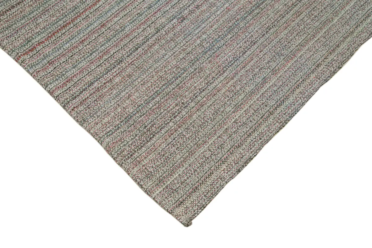 Flatweave Modern Multi Pamuk Üstü Yün El Dokuma Kilim-307x395 - Görsel 4