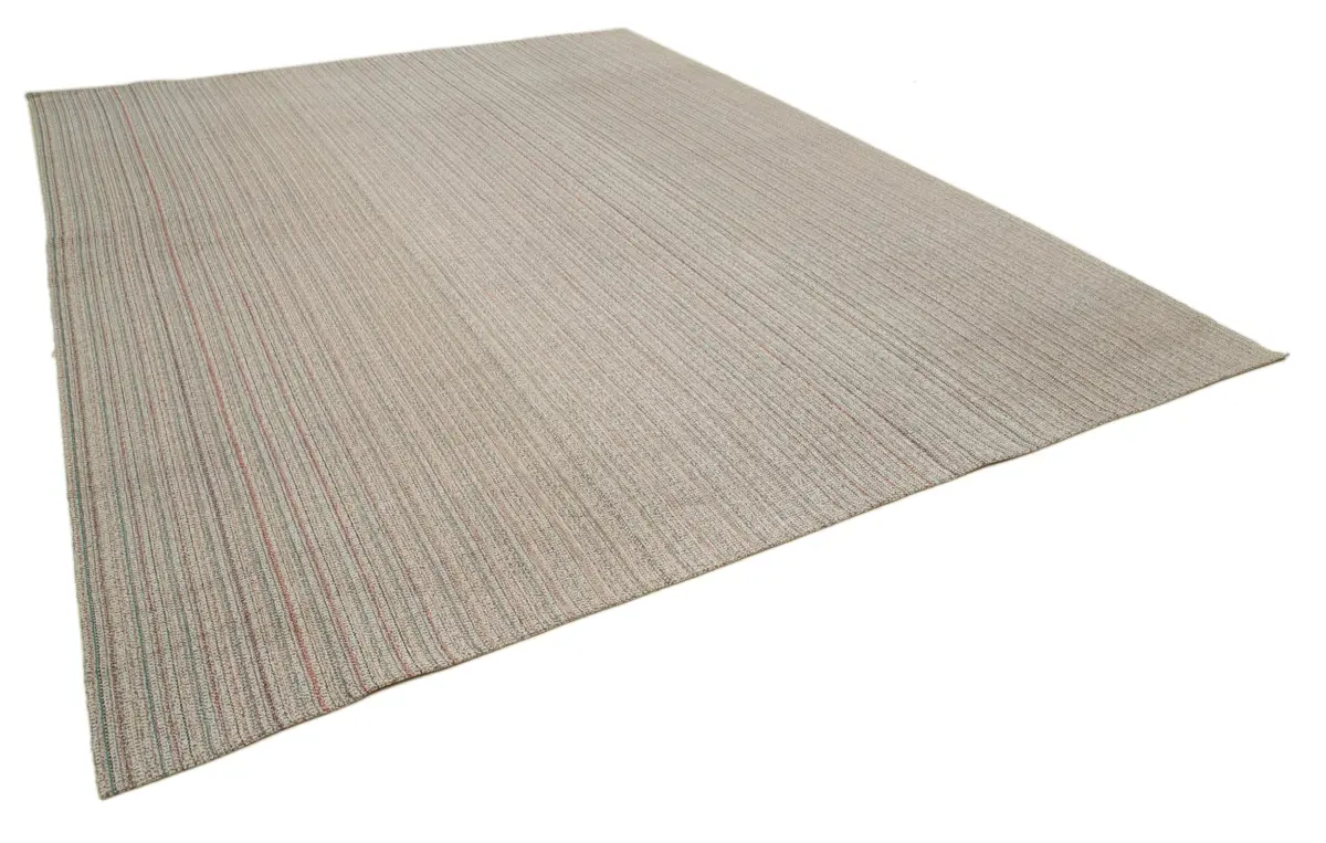 Flatweave Modern Multi Pamuk Üstü Yün El Dokuma Kilim-310x402 - Görsel 2