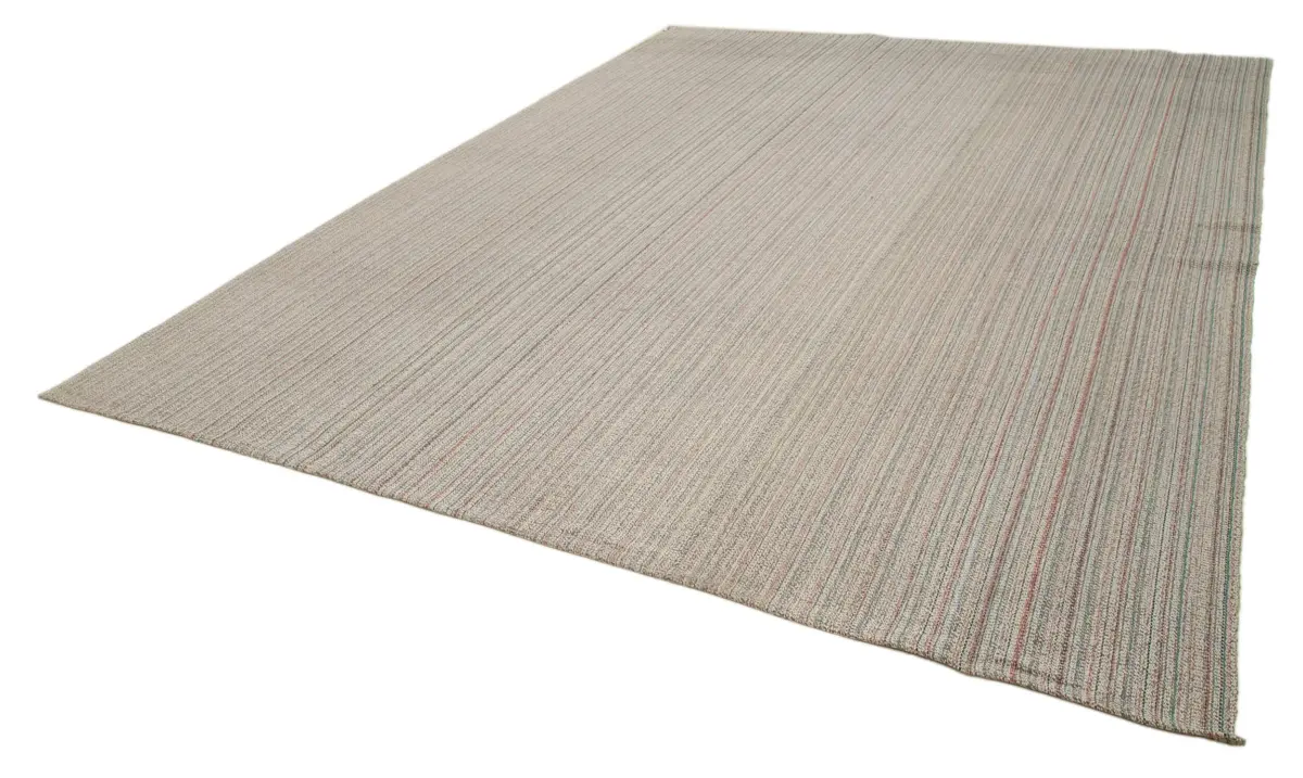 Flatweave Modern Multi Pamuk Üstü Yün El Dokuma Kilim-310x402 - Görsel 3