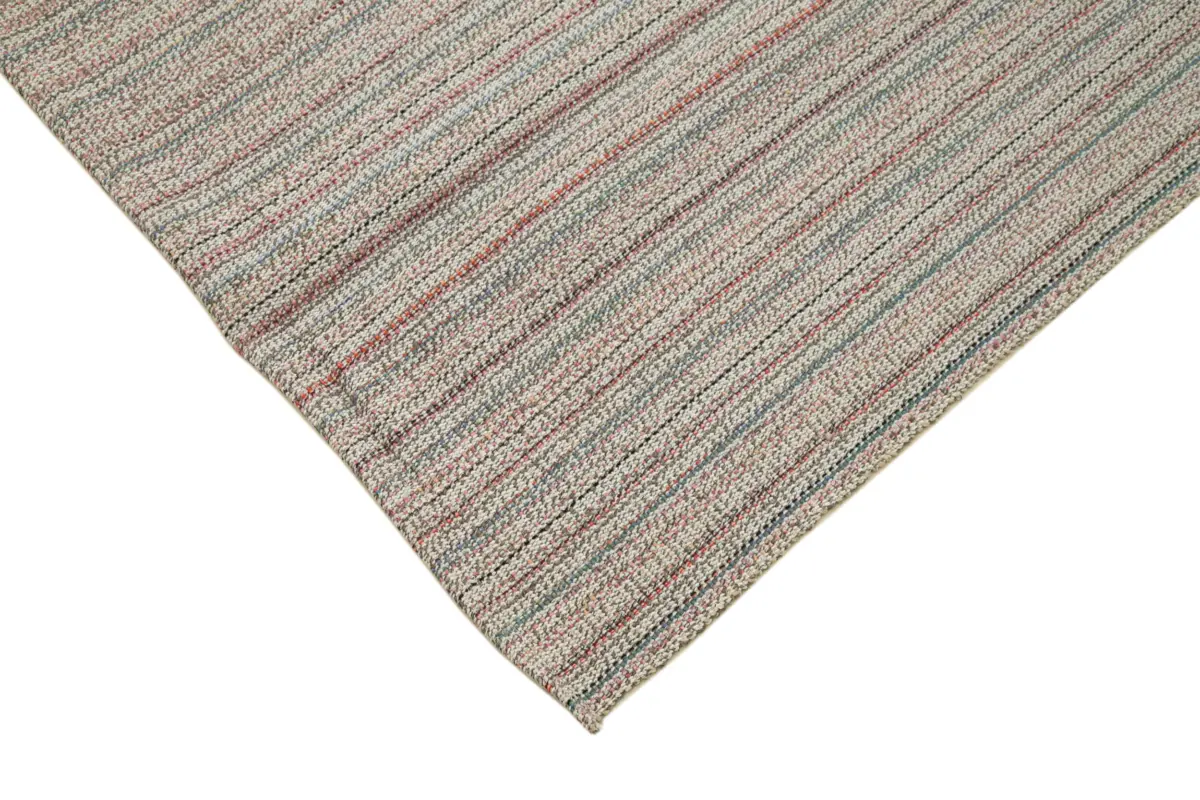 Flatweave Modern Multi Pamuk Üstü Yün El Dokuma Kilim-310x402 - Görsel 4
