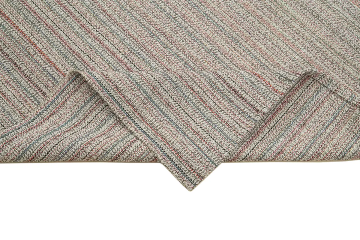 Flatweave Modern Multi Pamuk Üstü Yün El Dokuma Kilim-310x402 - Görsel 6