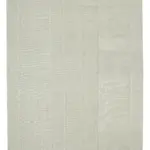 Flatweave Modern Bej Pamuk Üstü Yün El Dokuma Kilim-270x400