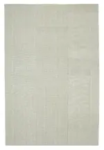 Flatweave Modern Bej Pamuk Üstü Yün El Dokuma Kilim-270x400