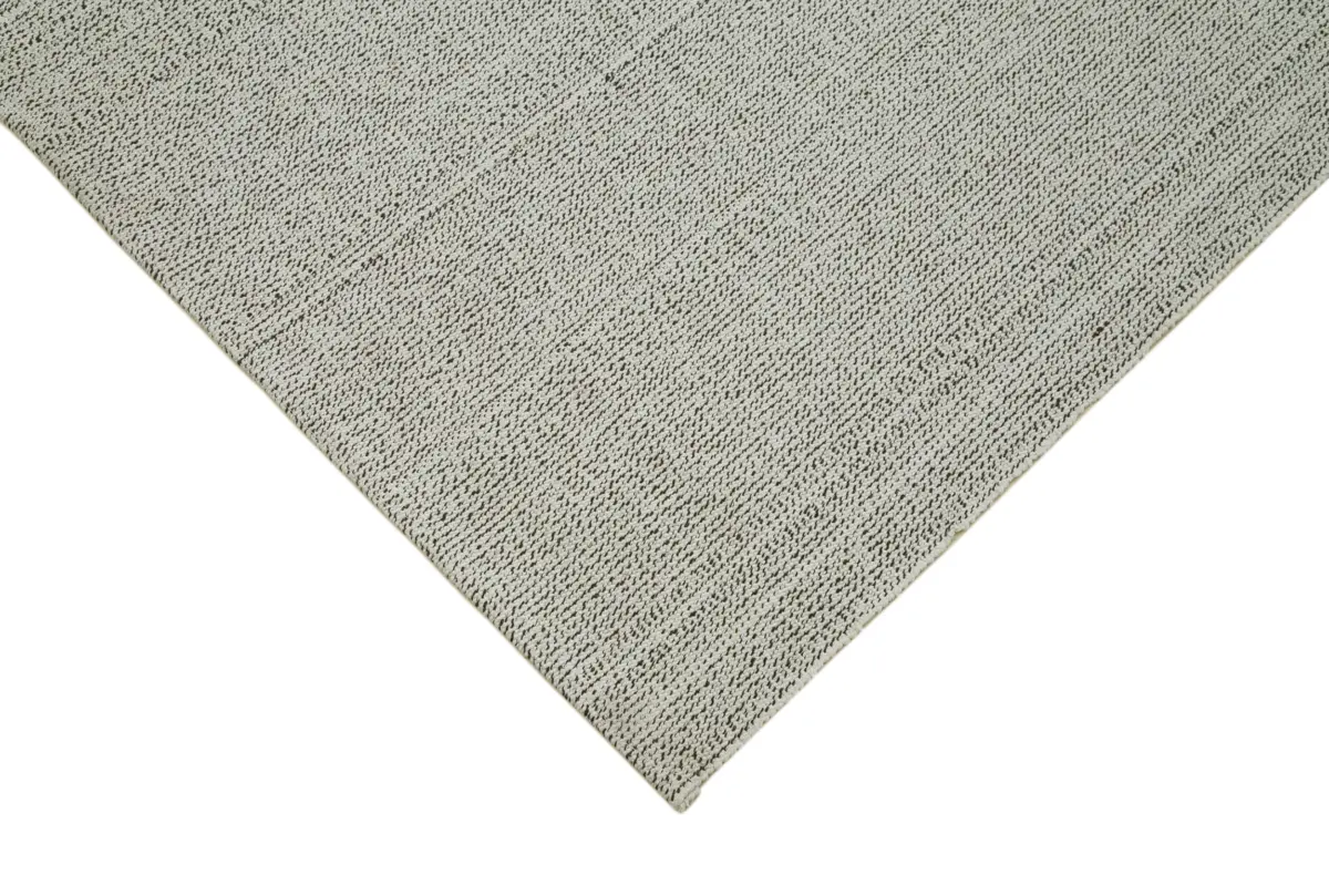 Flatweave Modern Bej Pamuk Üstü Yün El Dokuma Kilim-274x375 - Görsel 4