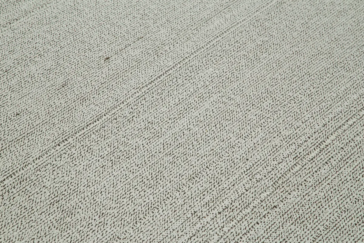 Flatweave Modern Bej Pamuk Üstü Yün El Dokuma Kilim-274x375 - Görsel 5
