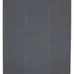 Flatweave Modern Turuncu Pamuk Üstü Yün El Dokuma Kilim-275x369