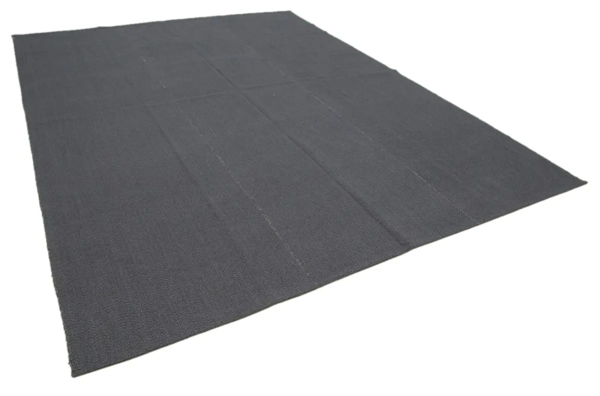 Flatweave Modern Turuncu Pamuk Üstü Yün El Dokuma Kilim-275x369 - Görsel 2