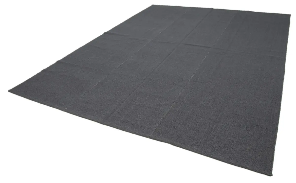 Flatweave Modern Turuncu Pamuk Üstü Yün El Dokuma Kilim-275x369 - Görsel 3