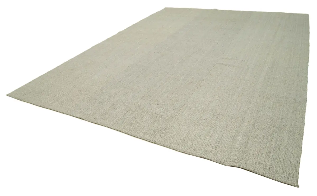 Flatweave Modern Bej Pamuk Üstü Yün El Dokuma Kilim-323x440 - Görsel 3