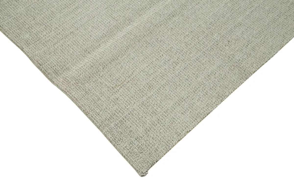 Flatweave Modern Bej Pamuk Üstü Yün El Dokuma Kilim-323x440 - Görsel 4