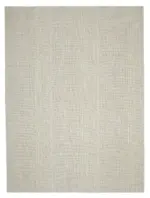 Flatweave Modern Bej Pamuk Üstü Yün El Dokuma Kilim-307x415