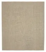 Flatweave Modern Kahverengi Pamuk Üstü Yün El Dokuma Kilim-283x323