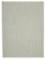 Flatweave Modern Bej Pamuk Üstü Yün El Dokuma Kilim-272x360