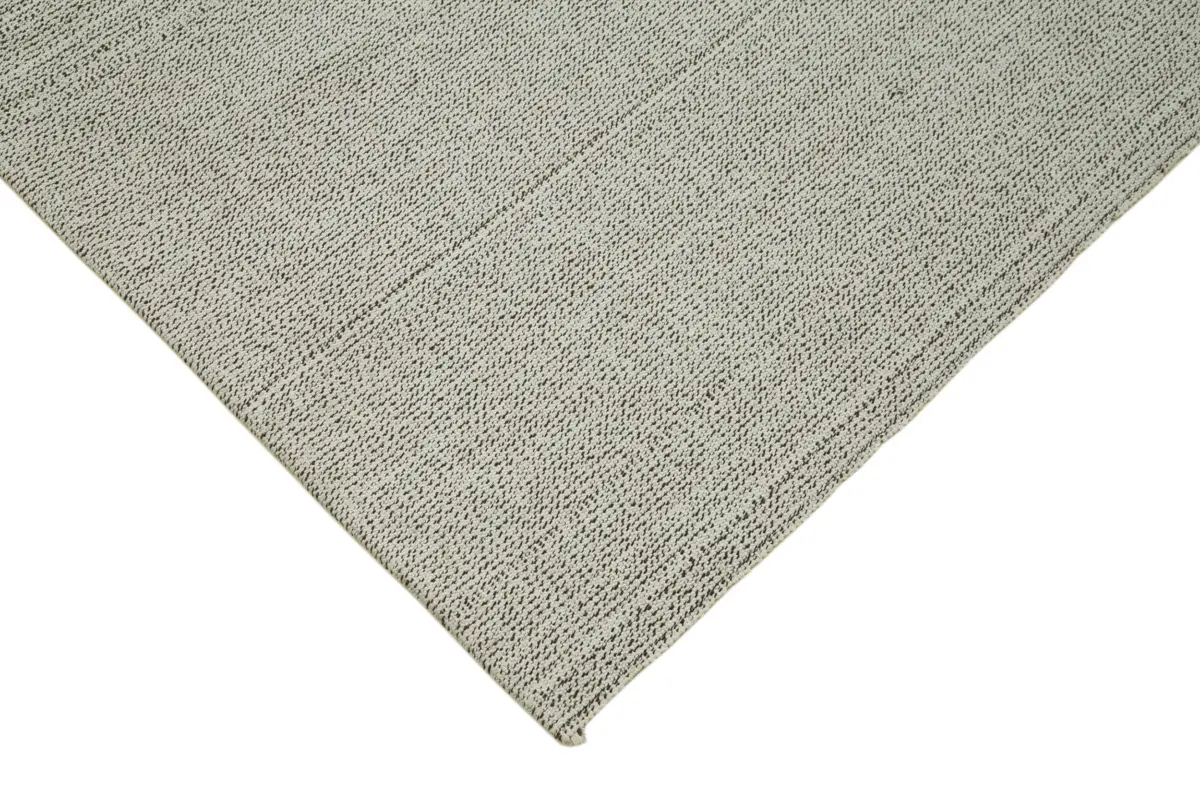 Flatweave Modern Bej Pamuk Üstü Yün El Dokuma Kilim-272x360 - Görsel 4
