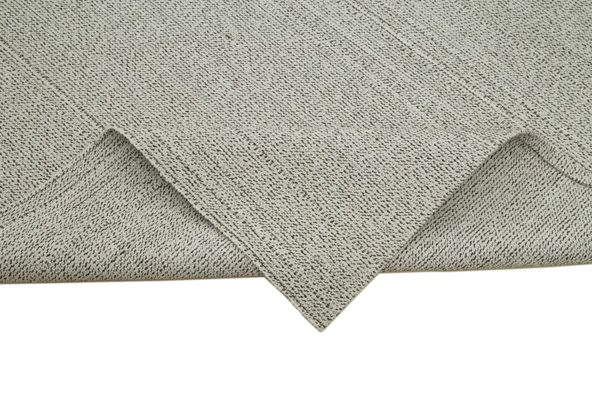 Flatweave Modern Bej Pamuk Üstü Yün El Dokuma Kilim-272x360 - Görsel 6