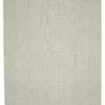 Flatweave Modern Bej Pamuk Üstü Yün El Dokuma Kilim-307x407