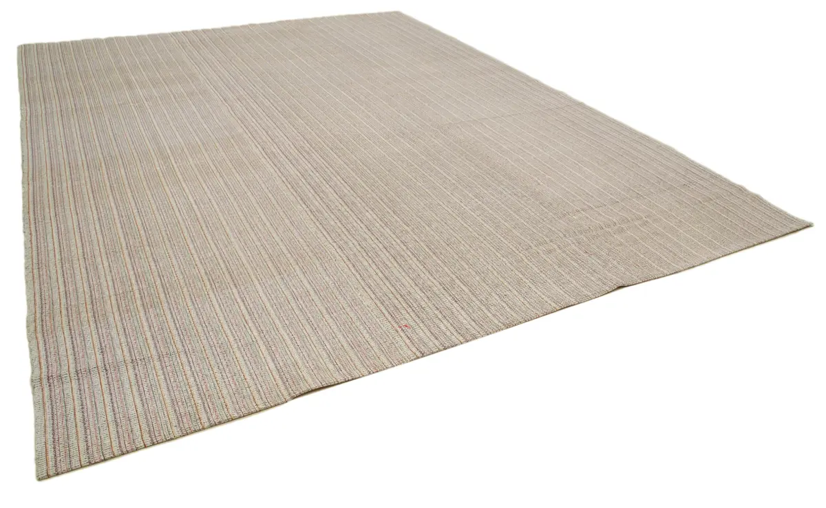 Flatweave Modern Multi Pamuk Üstü Yün El Dokuma Kilim-315x406 - Görsel 2