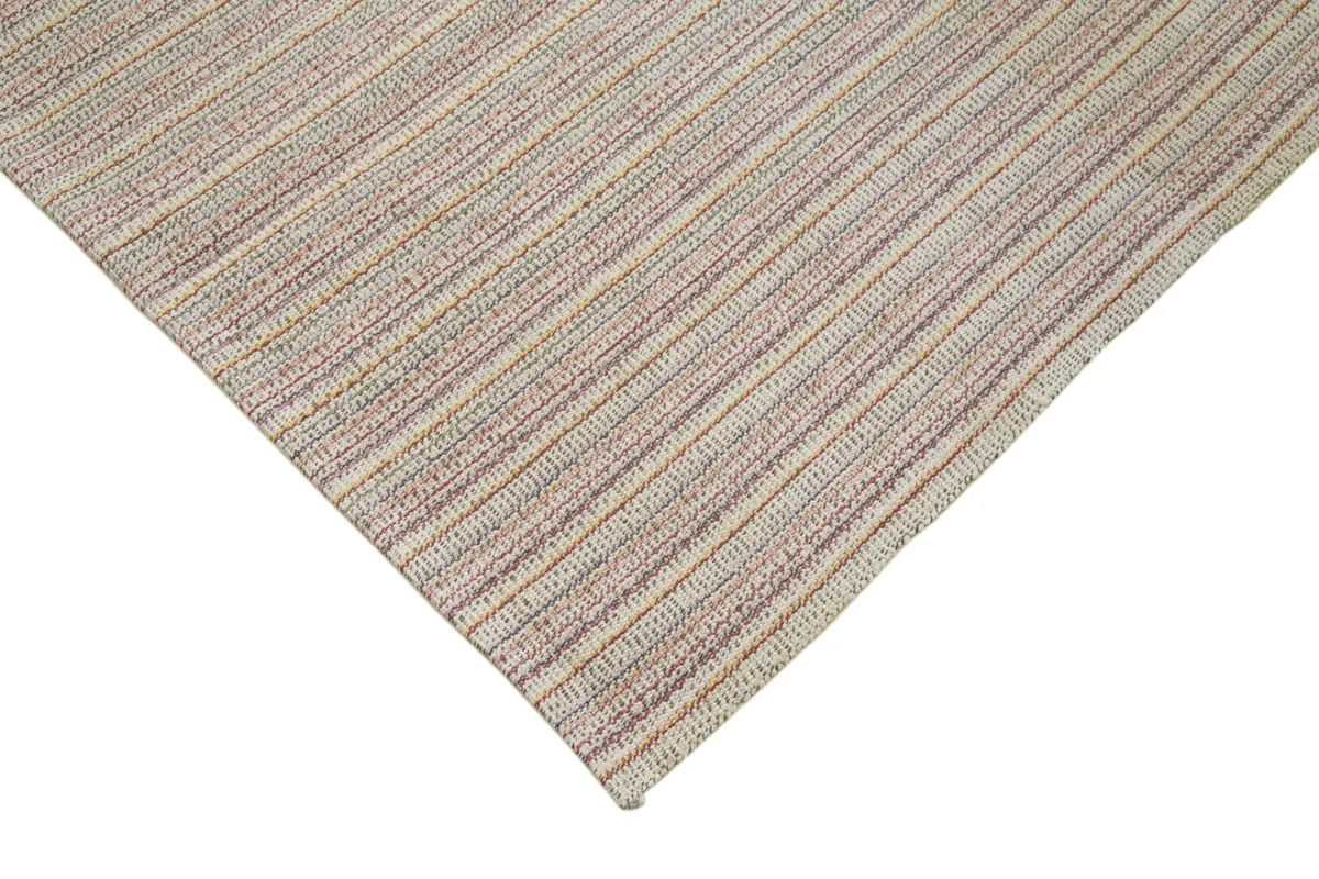 Flatweave Modern Multi Pamuk Üstü Yün El Dokuma Kilim-315x406 - Görsel 4