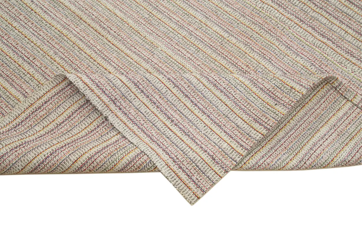 Flatweave Modern Multi Pamuk Üstü Yün El Dokuma Kilim-315x406 - Görsel 6