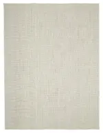 Flatweave Modern Bej Pamuk Üstü Yün El Dokuma Kilim-308x410