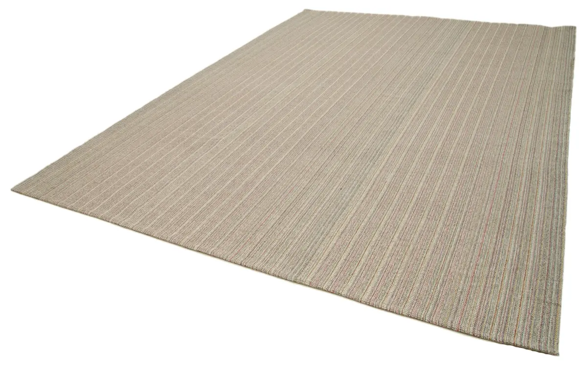 Flatweave Modern Multi Pamuk Üstü Yün El Dokuma Kilim-287x378 - Görsel 3
