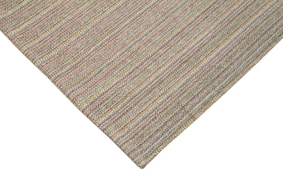 Flatweave Modern Multi Pamuk Üstü Yün El Dokuma Kilim-287x378 - Görsel 4