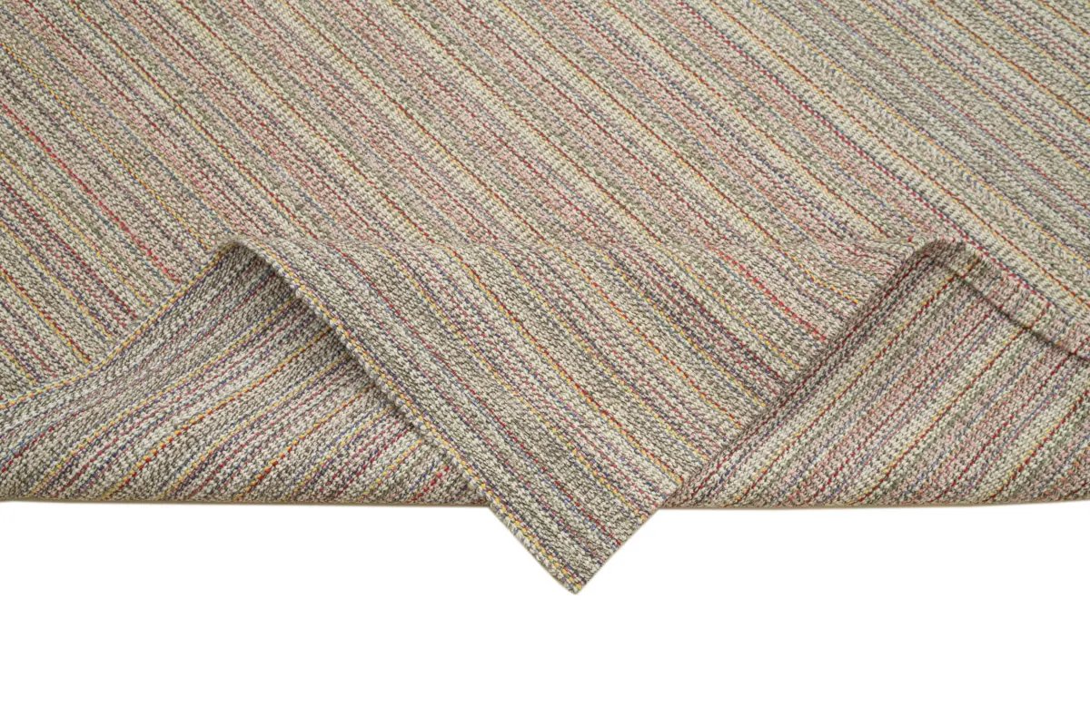 Flatweave Modern Multi Pamuk Üstü Yün El Dokuma Kilim-287x378 - Görsel 6