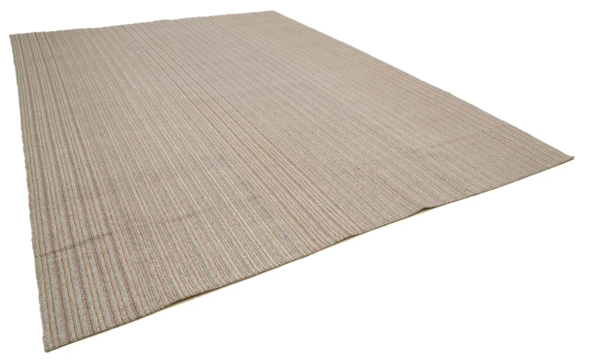 Flatweave Modern Multi Pamuk Üstü Yün El Dokuma Kilim-319x425 - Görsel 2