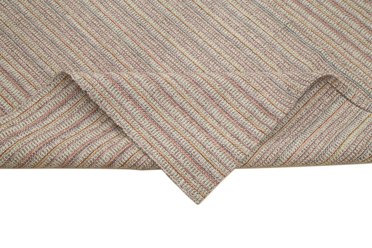 Flatweave Modern Multi Pamuk Üstü Yün El Dokuma Kilim-319x425 - Görsel 6