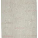 Flatweave Modern Bej Pamuk Üstü Yün El Dokuma Kilim-272x370