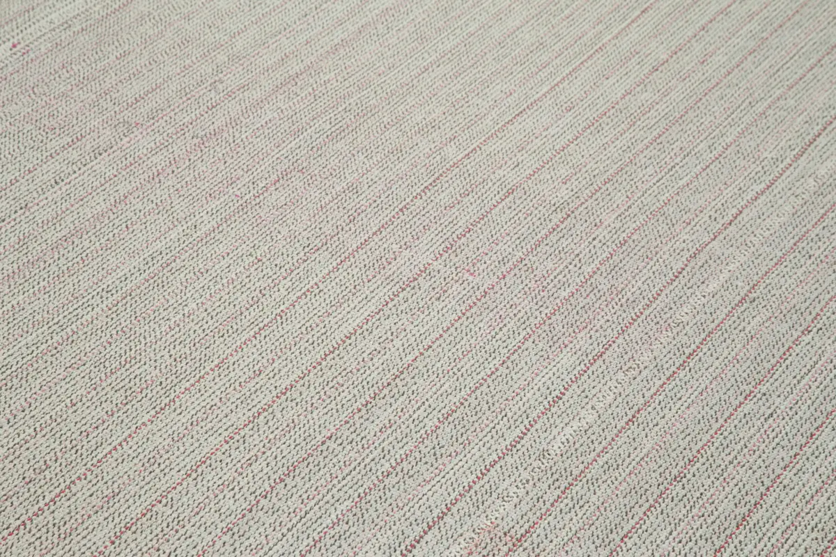 Flatweave Modern Bej Pamuk Üstü Yün El Dokuma Kilim-272x370 - Görsel 5