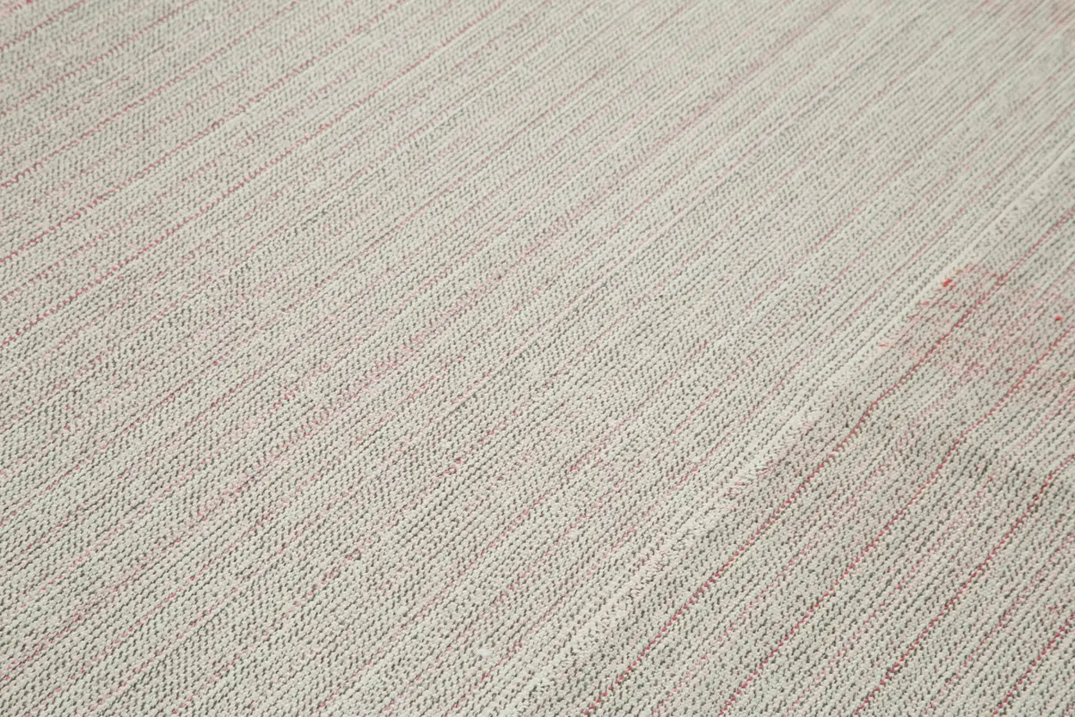 Flatweave Modern Bej Pamuk Üstü Yün El Dokuma Kilim-275x365 - Görsel 5
