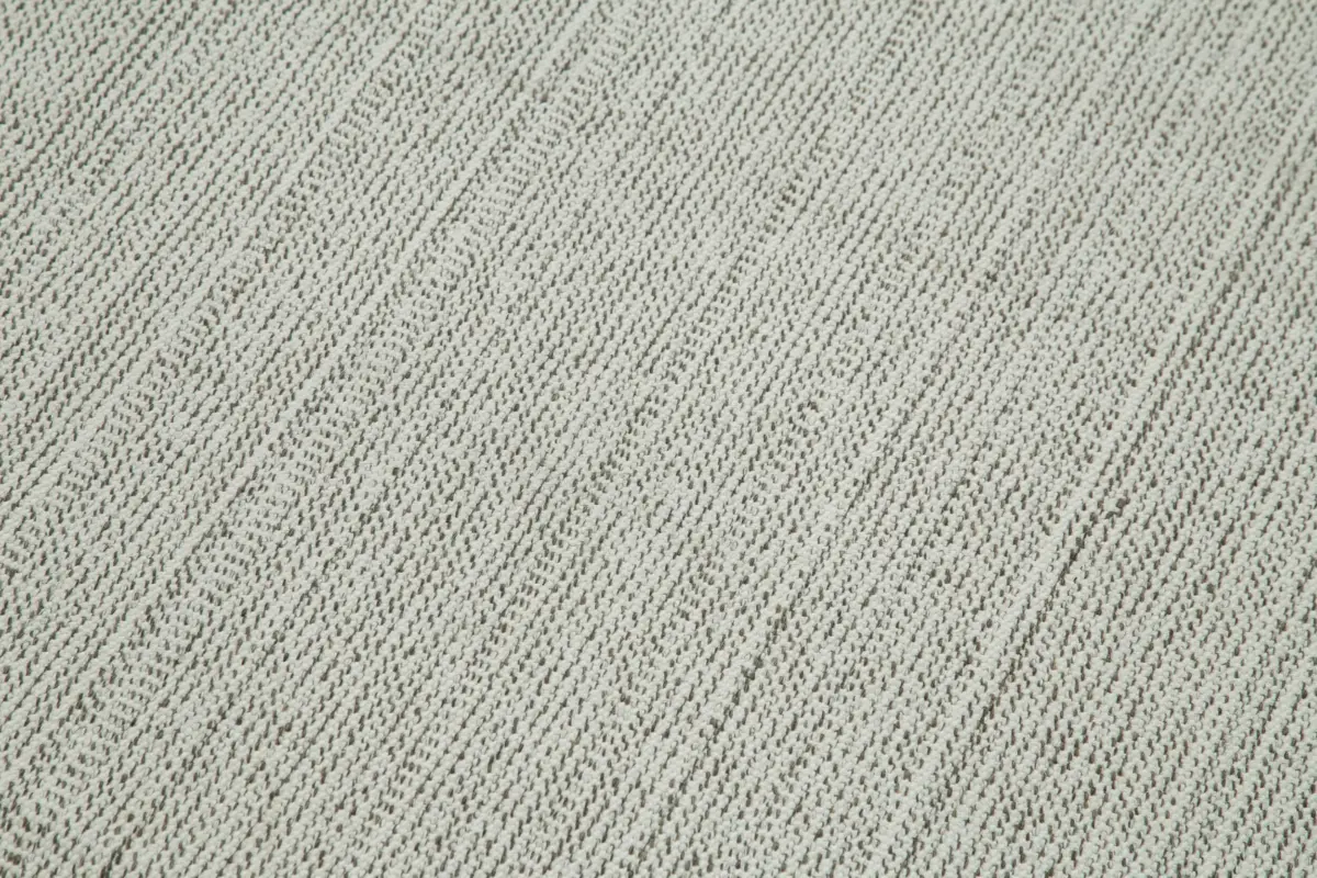 Flatweave Modern Bej Pamuk Üstü Yün El Dokuma Kilim-102x236 - Görsel 5